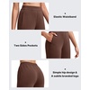 image:imageG4Free Smoofit Modal Soft Wide Leg Pants for Women Elastic Waist 78 Length Ankle Casual Dressy SweatpantsCoffee Brown