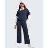 image:imageG4Free Smoofit Modal Soft Wide Leg Pants for Women Elastic Waist 78 Length Ankle Casual Dressy SweatpantsDark Blue