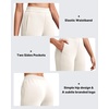 image:imageG4Free Smoofit Modal Soft Wide Leg Pants for Women Elastic Waist 78 Length Ankle Casual Dressy SweatpantsIvory