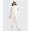 image:imageG4Free Smoofit Modal Soft Wide Leg Pants for Women Elastic Waist 78 Length Ankle Casual Dressy SweatpantsIvory