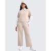 image:imageG4Free Smoofit Modal Soft Wide Leg Pants for Women Elastic Waist 78 Length Ankle Casual Dressy SweatpantsLight Khaki
