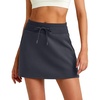 image:imageG4Free Smoofit Modal Soft Skirts for Women  151719 ALine Drawstring Summer Casual Skirt with PocketsBlack