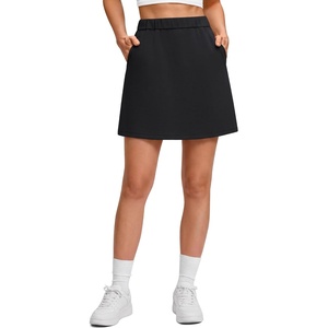 image:imageG4Free Smoofit Modal Soft A Line Skirts for Women  15 Elastic Wasitband Summer Casual Lounge Skirt with 2 Side PocketsBlack