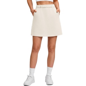 image:imageG4Free Smoofit Modal Soft A Line Skirts for Women  15 Elastic Wasitband Summer Casual Lounge Skirt with 2 Side PocketsIvory