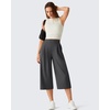 image:imageG4Free ShiftReady Shorts for Women Dressy Casual 718  High Waisted Wide Leg Pleated Shorts with PocketsDark Gray