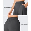 image:imageG4Free ShiftReady Shorts for Women Dressy Casual 718  High Waisted Wide Leg Pleated Shorts with PocketsDark Gray