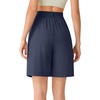 image:imageG4Free ShiftReady Shorts for Women Dressy Casual 718  High Waisted Wide Leg Pleated Shorts with PocketsDark Navy