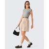 image:imageG4Free ShiftReady Shorts for Women Dressy Casual 718  High Waisted Wide Leg Pleated Shorts with PocketsLight Khaki