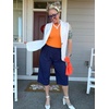image:imageG4Free ShiftReady Shorts for Women Dressy Casual 718  High Waisted Wide Leg Pleated Shorts with PocketsRoyal Blue