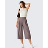 image:imageG4Free ShiftReady Shorts for Women Dressy Casual 718  High Waisted Wide Leg Pleated Shorts with PocketsTaupe