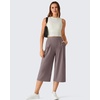 image:imageG4Free ShiftReady Shorts for Women Dressy Casual 718  High Waisted Wide Leg Pleated Shorts with PocketsTaupe
