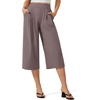 image:imageG4Free ShiftReady Shorts for Women Dressy Casual 718  High Waisted Wide Leg Pleated Shorts with PocketsTaupe