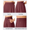 image:imageG4Free ShiftReady Shorts for Women Dressy Casual 718  High Waisted Wide Leg Pleated Shorts with PocketsWine
