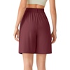 image:imageG4Free ShiftReady Shorts for Women Dressy Casual 718  High Waisted Wide Leg Pleated Shorts with PocketsWine