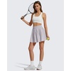 image:imageG4Free Chillwhisp High Waisted Tennis Skirts for Women  15 Flowy Golf Skort Athletic Inner Shorts with 4 PocketsChime Gray