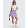 image:imageG4Free Chillwhisp High Waisted Tennis Skirts for Women  15 Flowy Golf Skort Athletic Inner Shorts with 4 PocketsLight Purple