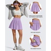 image:imageG4Free Chillwhisp High Waisted Tennis Skirts for Women  15 Flowy Golf Skort Athletic Inner Shorts with 4 PocketsLight Purple