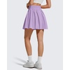 image:imageG4Free Chillwhisp High Waisted Tennis Skirts for Women  15 Flowy Golf Skort Athletic Inner Shorts with 4 PocketsLight Purple