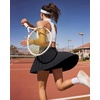 image:imageG4Free Chillwhisp Pleated Tennis Skirts for Women  15 Athletic Seamless High Waisted Skort Builtin Shorts with PocketsBlack