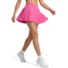 image:imageG4Free Chillwhisp Pleated Tennis Skirts for Women  15 Athletic Seamless High Waisted Skort Builtin Shorts with PocketsRose Pink