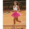 image:imageG4Free Chillwhisp Pleated Tennis Skirts for Women  15 Athletic Seamless High Waisted Skort Builtin Shorts with PocketsRose Pink