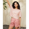 image:imageG4Free Short Sleeve Crop Workout Tops for Women Loose Fit Cotton Basic TShirtsPink