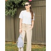 image:imageG4Free Short Sleeve Crop Workout Tops for Women Loose Fit Cotton Basic TShirtsWhite