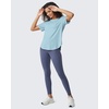 image:imageG4Free Short Sleeve Workout Tops for Women Athletic TShirts Lightweight Yoga Running Tee TopPure Light Blue
