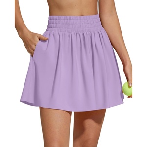 image:imageG4Free Chillwhisp High Waisted Tennis Skirts for Women  15 Flowy Golf Skort Athletic Inner Shorts with 4 PocketsLight Purple