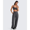 image:imageG4Free BareFeel Non Padded Square Neck Sports Bra for Women  Wireless U Back Crop Tank Tops Yoga Workout CasualDark Gray
