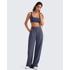 image:imageG4Free BareFeel Non Padded Square Neck Sports Bra for Women  Wireless U Back Crop Tank Tops Yoga Workout CasualDark Navy