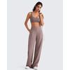 image:imageG4Free BareFeel Non Padded Square Neck Sports Bra for Women  Wireless U Back Crop Tank Tops Yoga Workout CasualTaupe