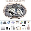 image:imageG4Free Beach Bag Waterproof Sandproof Beach Tote Bag Large Capacity Foldable for WomenBrown Stripe