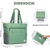 image:imageG4Free Beach Bag Waterproof Sandproof Beach Tote Bag Large Capacity Foldable for WomenGreen Pattern
