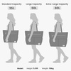 image:imageG4Free Beach Bag Waterproof Sandproof Beach Tote Bag Large Capacity Foldable for WomenGreen Pattern