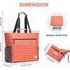 image:imageG4Free Beach Bag Waterproof Sandproof Beach Tote Bag Large Capacity Foldable for WomenOrange Stripe