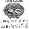 image:imageG4Free Beach Bag Waterproof Sandproof Beach Tote Bag Large Capacity Foldable for WomenRed Pattern
