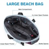 image:imageG4Free Beach Bag Waterproof Sandproof Beach Tote Bag Large Capacity Foldable for WomenSunrise Print
