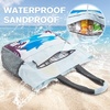 image:imageG4Free Beach Bag Waterproof Sandproof Beach Tote Bag Large Capacity Foldable for WomenSunrise Print