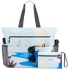 image:imageG4Free Beach Bag Waterproof Sandproof Beach Tote Bag Large Capacity Foldable for WomenSunrise Print