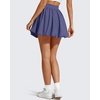 image:imageG4Free Chillwhisp Bubble Tennis Skirts for Women  14 Mini Athletic Ruffled Hem Casual Skorts Inner Shorts with 3 PocketsDusky Purple