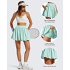 image:imageG4Free Chillwhisp Bubble Tennis Skirts for Women  14 Mini Athletic Ruffled Hem Casual Skorts Inner Shorts with 3 PocketsMint