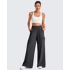 image:imageG4Free Chillwhisp Lightweight Wide Leg Cargo Pants Women Elastic Waist Flowy Palazzo Pants for Casual TravelBlack