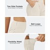 image:imageG4Free EverGoing Dressy Casual Shorts for Women 5 High Waisted Summer Lounge Pleated Shorts with PocketsIvory