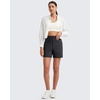 image:imageG4Free EverGoing Womens Casual Shorts High Waisted 4  5 Comfy Shorts with Pockets for Yoga Workout LoungeBlack