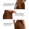 image:imageG4Free EverGoing Womens Casual Shorts High Waisted 4  5 Comfy Shorts with Pockets for Yoga Workout LoungeDark Coffee