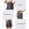 image:imageG4Free EverGoing Womens Casual Shorts High Waisted 4  5 Comfy Shorts with Pockets for Yoga Workout LoungeDark Gray