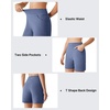 image:imageG4Free EverGoing Womens Casual Shorts High Waisted 4  5 Comfy Shorts with Pockets for Yoga Workout LoungeDenim Blue
