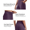 image:imageG4Free EverGoing Womens Casual Shorts High Waisted 4  5 Comfy Shorts with Pockets for Yoga Workout LoungeGrape Purple