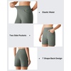 image:imageG4Free EverGoing Womens Casual Shorts High Waisted 4  5 Comfy Shorts with Pockets for Yoga Workout LoungeGray Sage